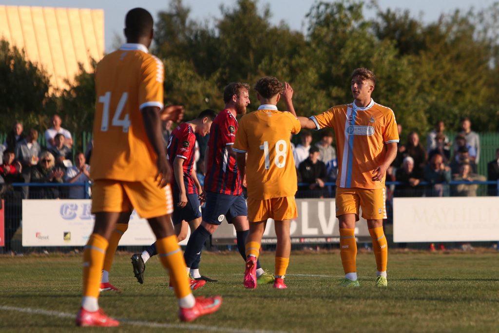 Pools celebrate v FC Hartlepool